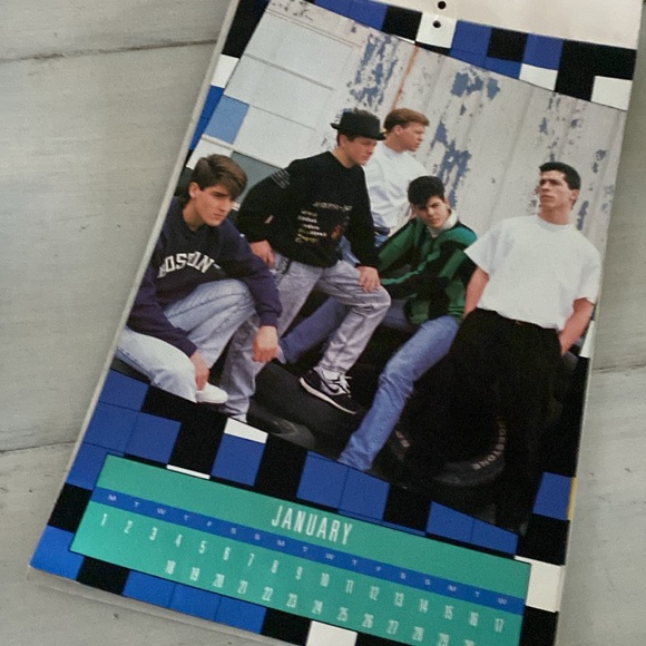 1990 New Kids on the Block Wall Calendar Collectible - Picture 8 of 11